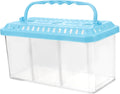 VOSAREA Transparent Fish Breeding Box with Compartment Dividers Fish Isolation Tank for Betta Shrimp Easy to Clean Portable Design Safe Material Increases Survival Rate