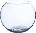 WGVI Clear Glass Tea Light Votive Candle Holder, Width 4", Height 3.15", Small Globe Bubble Bowl Round Vase, Tabletop Décor Container Terrarium, 1 Piece
