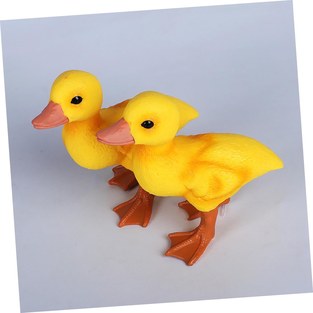 Realistic Yellow Duck Model Plastic Animal Figurine Educational Ornament for Aquarium Decoration and Science Learning