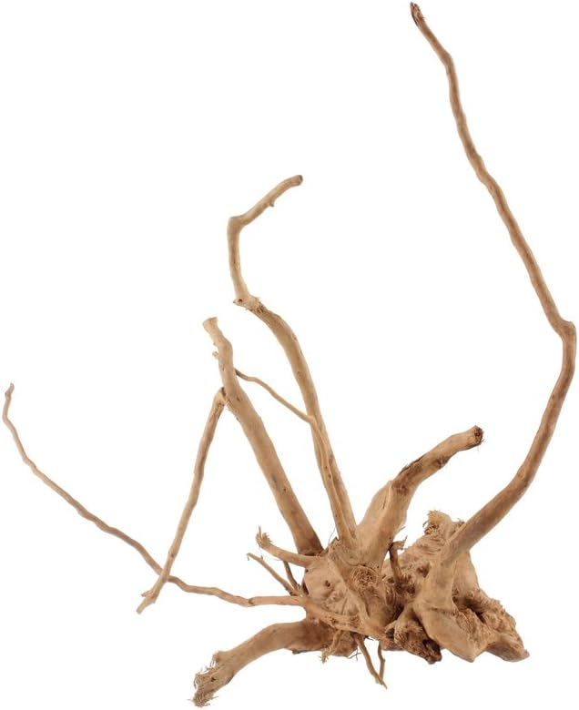 Emours Natural Aquarium Driftwood Tropical Fish Plant Habitat Decor Vary Sizes, 2 Pcs Set (Medium)