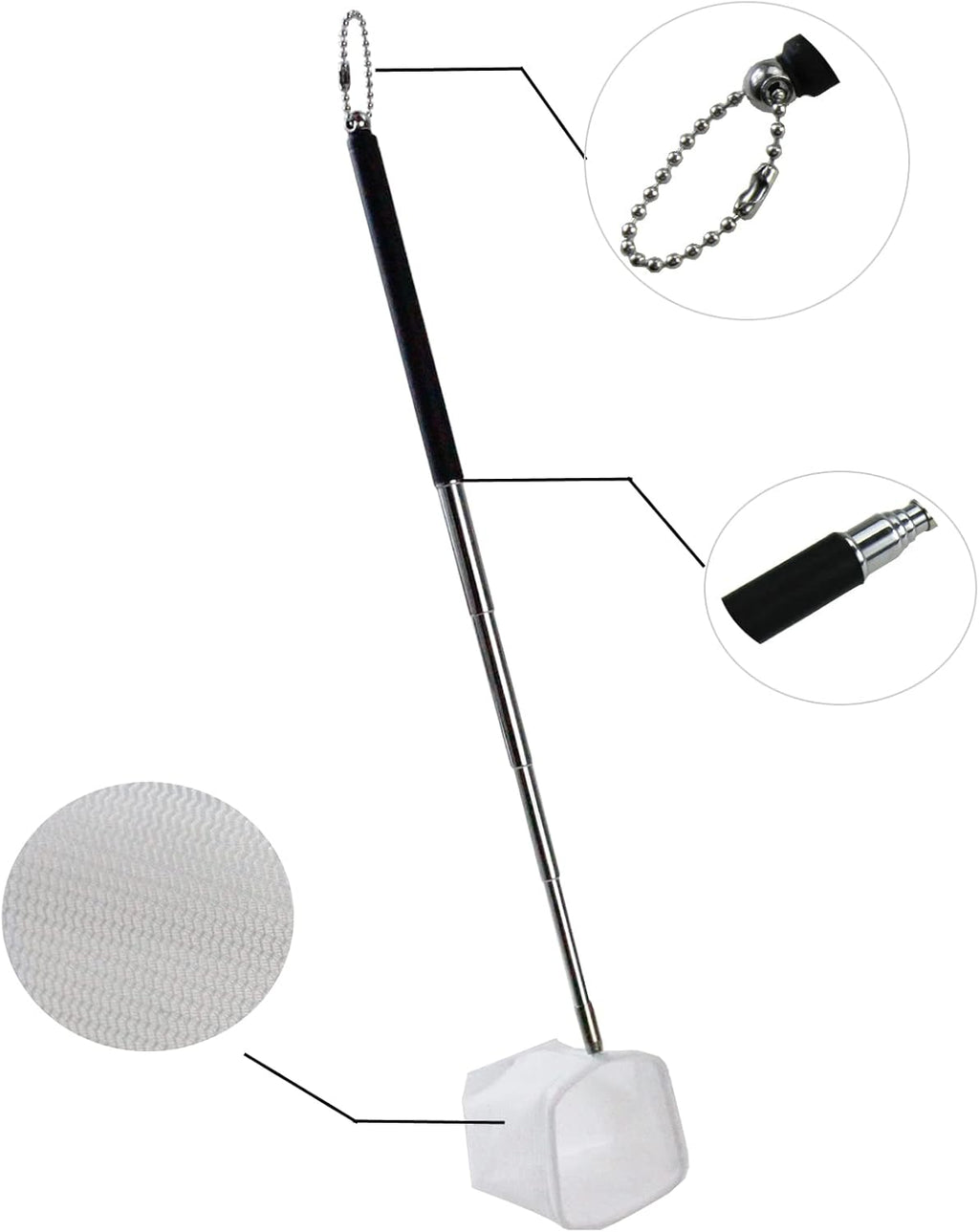 AQUANEAT Small Fish Tank Shrimp Net, Aquarium Debris Cleaning Tools, with Extendable Handle