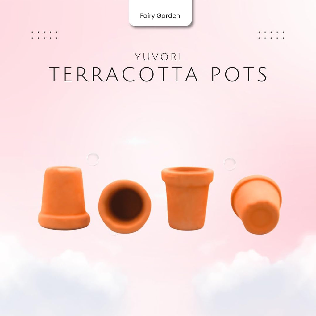 Mini Terracotta Pots – Small Clay Flower Pots for Succulents, Cactus, DIY Crafts, Fairy Garden, School Projects, Mini Planters – Set of 30 (Straight Cylinder, 0.6 Inch)