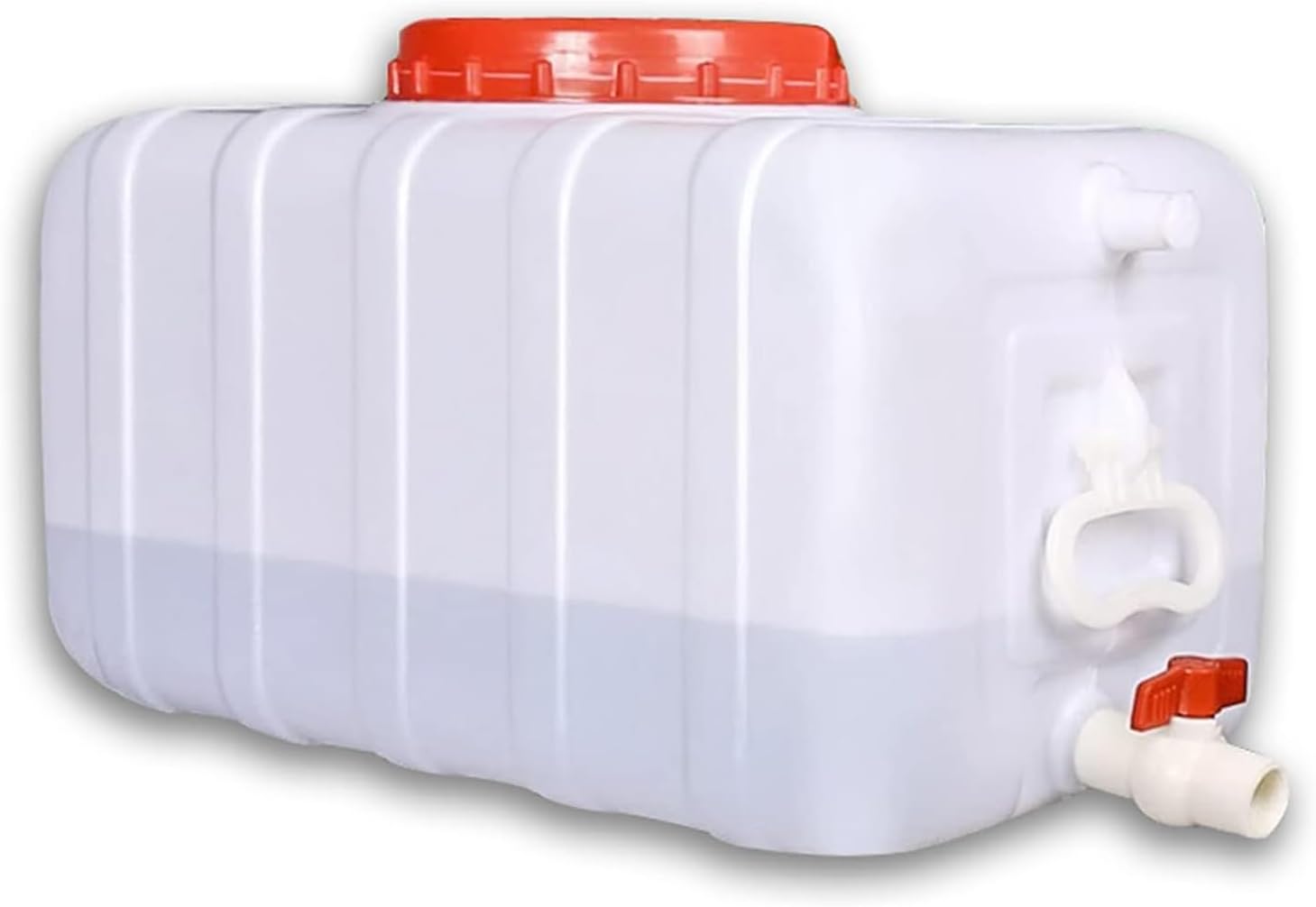 Water Storage Containers Water Carrier Plastic Water Tank with Tap Emergency Water Container 50L/80L/110L/200L Water Bucket Jug for Hiking Camping Driking Outdoors Indoors(Size:110L)