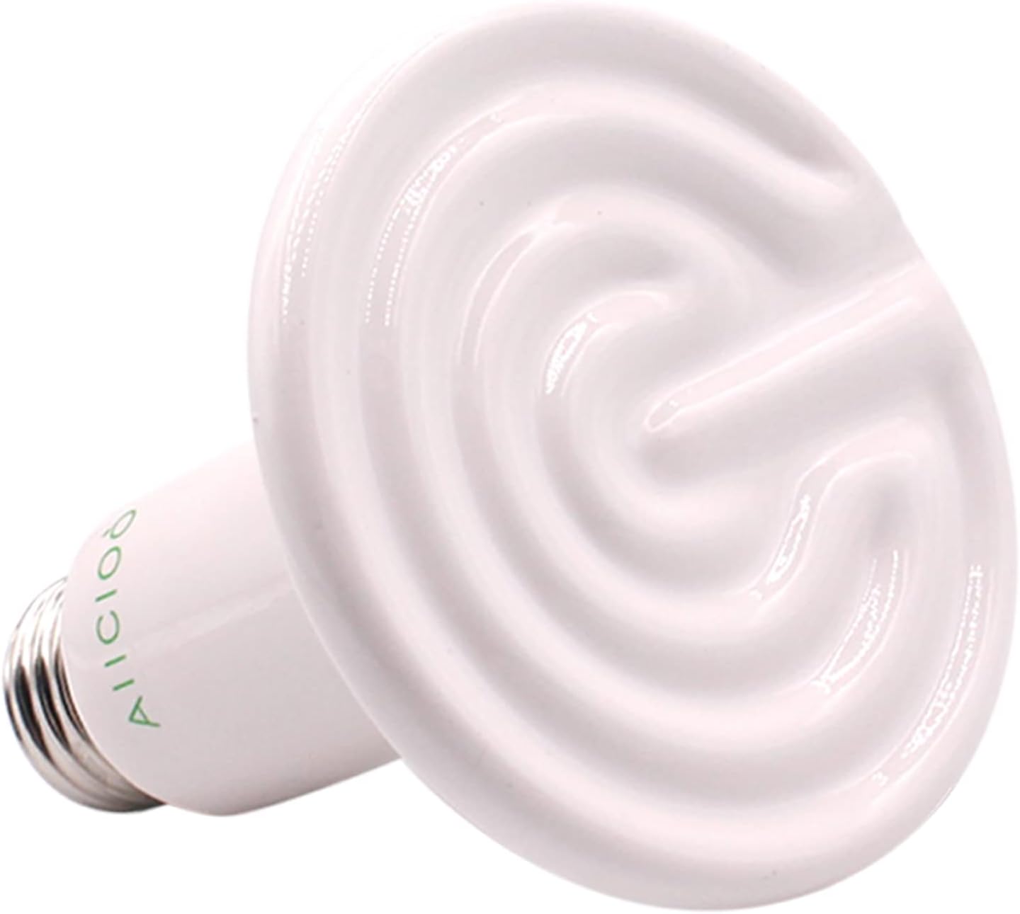 Reptile Heat Lamp Bulb -60W Ceramic Heat Emitter No Harm No Light Infrared Heater Lamp for Chicken Coop Lizard Aquarium Snake Outside Dogs Brooder 110V,White