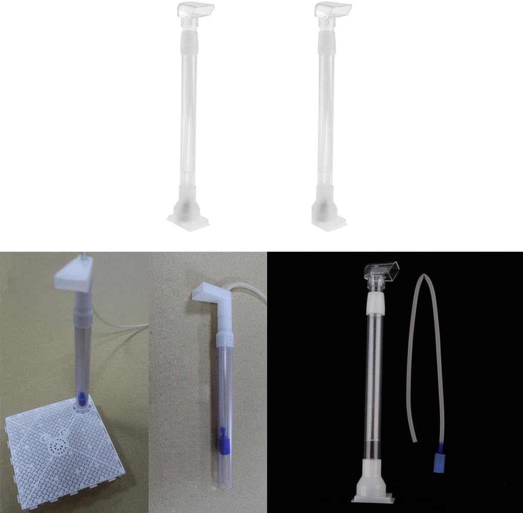 homozy 2 Pcs Undergravel Filter – Aquarium Filter Plate System Fish Tank Pond Water Tube