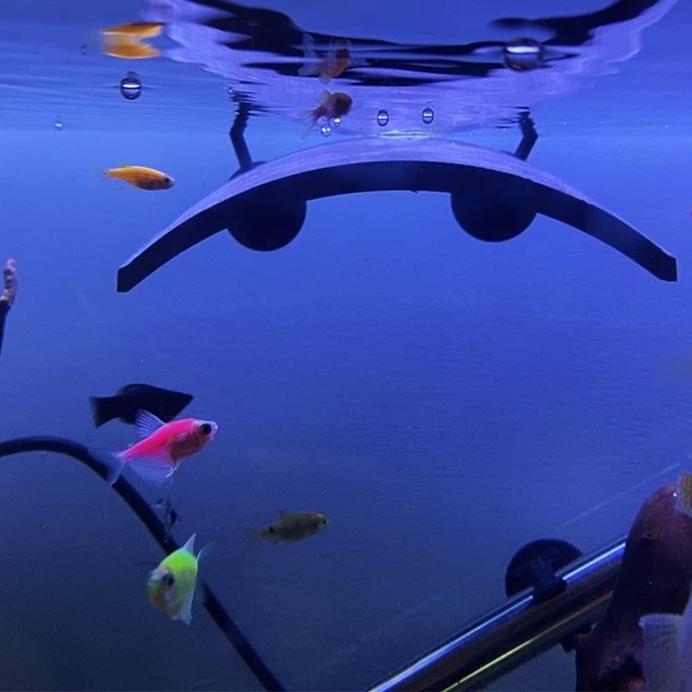 Flushbay Turtle Floating Basking Platform Aquarium Turtle Decorations Artificial Bark Tortoise Climbing Platform with Suction Cups Resting Terrace for Terrapins (Turtle Resting Platform)