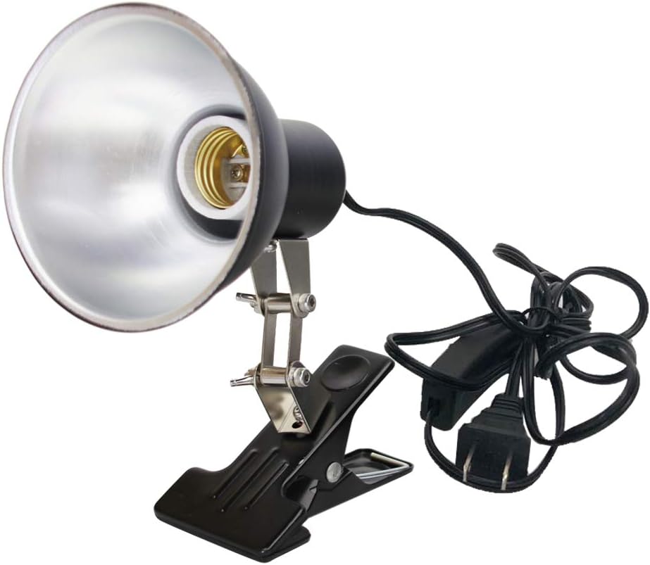 Reptile Heat Lamp Clamp,Adjustable Habitat Lighting Fixture for Tortoises Turtles Lizard,Heating Lamp Holder