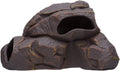 Plecoceramics Aquarium Ceramic Decorations Cave Betta Stone Decor - Aquarium Fish Tank Hideway Decor for breeding Cichlids Plecos Betta Toys Hideout (Magma Rock)