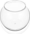 Balacoo Fish Bowl Plastic Transparent Round Fish Tank Desktop Small Aquarium Clear Bubble Bowl Goldfish Turtle Tank Hydroponic Planter Container