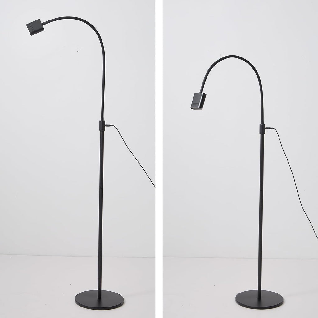 UV Hair Extensions Floor Lamp with Foot Pedal, 15W V Light Hair Extensions Kit, 360°Flexible Adjustable & Bendable Gooseneck UV Hair Extension Lamp Beauty Salon, Rapid Dry in 2-3 Seconds, Black