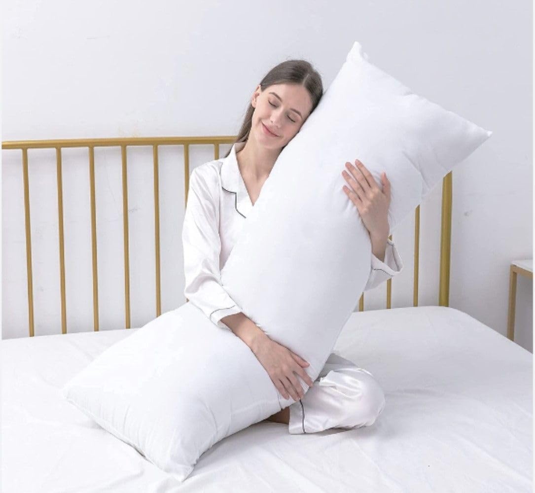 MoonRest® 20x60 Inch Synthetic Down Alternative Rectangle Pillow Insert Form Stuffer for Sofa Shams, Decorative Throw Pillow, Cushion and Bed Pillow Stuffing - Hypoallergenic 20“X 60”