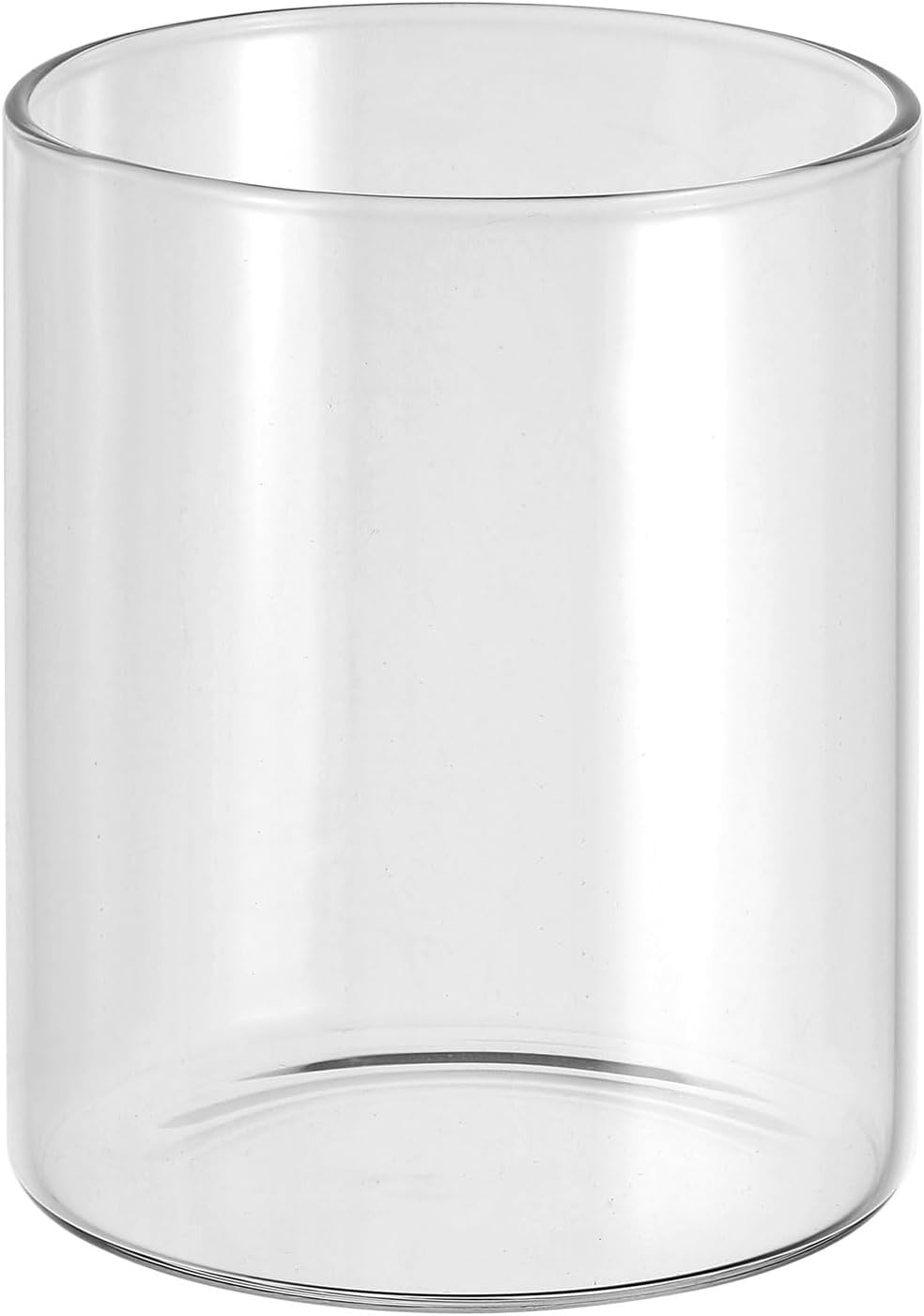 PATIKIL Clear Glass Cylinder Vase, 3.9" Tall and 3.1" Dia, Modern Tabletop Flowers Vase, Floating Candle Holder, Transparent