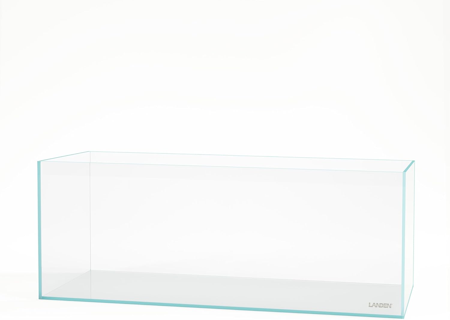 LANDEN 150cm 88.52 Gal Rimless Low Iron Aquarium Large Fish Tank, Bookshelf Aquarium, W59.06×D19.69×H19.41 in (150×50×50cm) 15mm Thickness with Black Nano Foam Leveling mat Included
