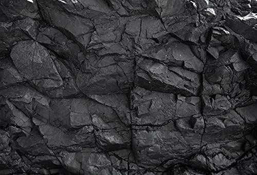 Yeele 15x10ft Black Stone Photo Backdrop Natural Black Rock Wall Aquarium Background for Vintage Stone Brick Fish Tank Decoration Backdrop for Travel Vacation Adults Portrait Studio Photo Shoot Props