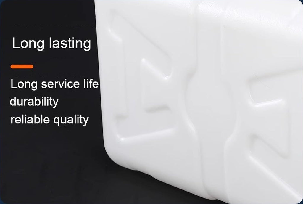 White Water Storage Tank Large Capacity Water Tank 25L/30L/50L/75L/100L/200L Thick Horizontal Water Tank Food Grade Plastic Bucket with Cover and Valve(Size:50L)