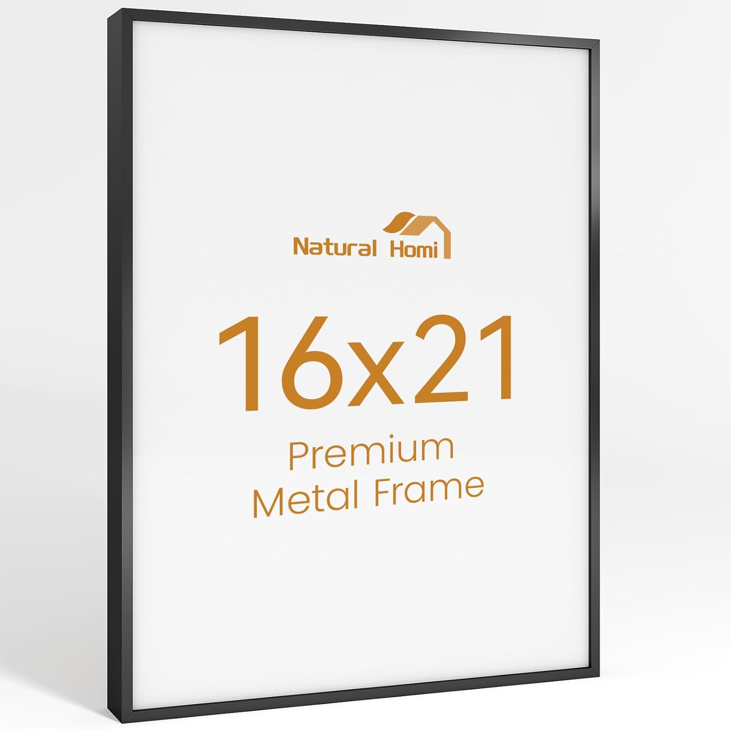 16x21 Aluminum Metal Picture Frame,Tempered Glass Black Photo Frame 16x21 for Family Photo,Posters,Art,Document to Wall Mount Horizontally or Vertically