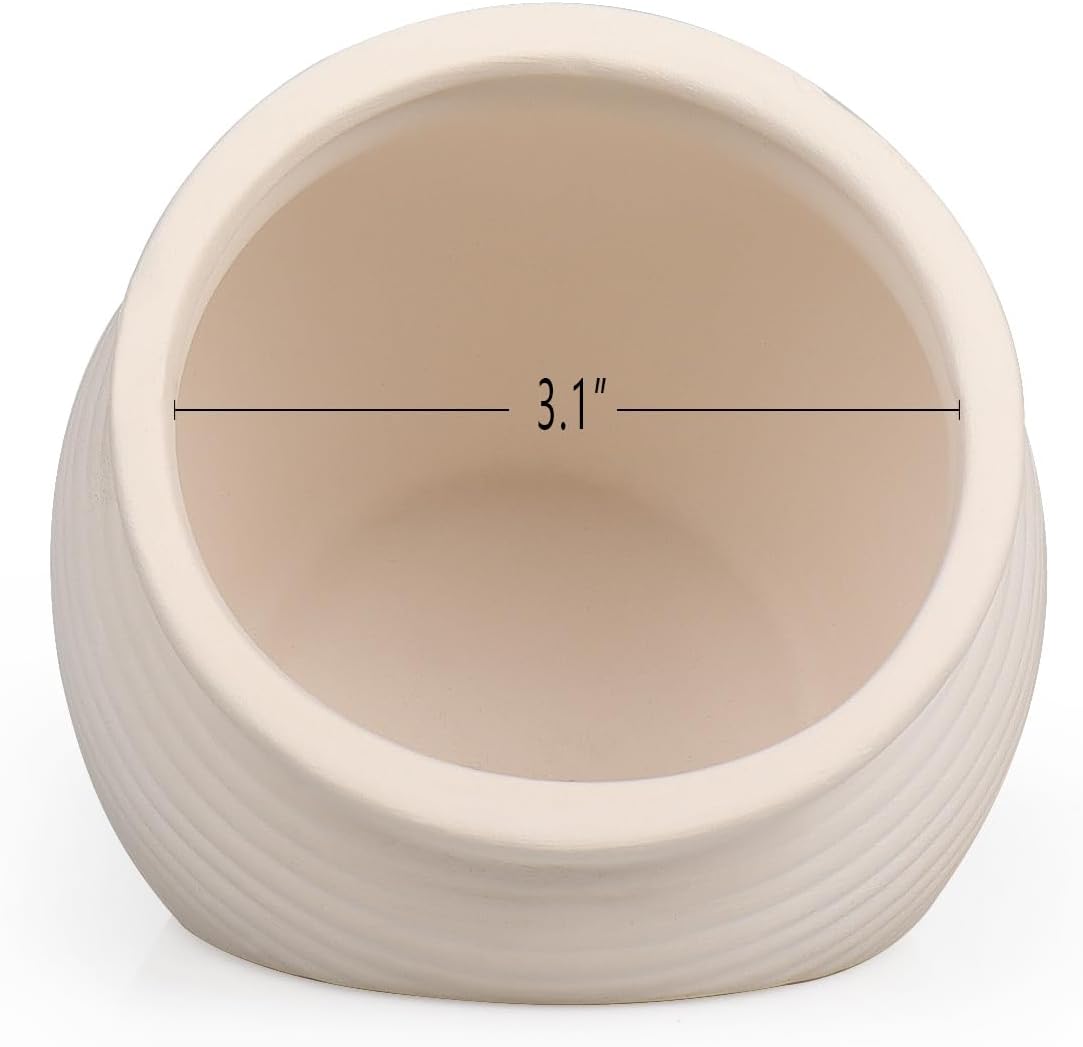 Fish Tank Ceramic Clay Pot for Hiding, Betta Fish Goldfish Hideout Aquarium Decorations, White