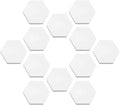 Ceramic White Coral Frag Plugs Base, Round/Hexagon 50mm, 12pcs
