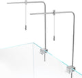 Totority Fish Tank Lighting Holder Bracket Support Aquarium Light Rack LED Light Lamp Aquarium Light Stand Kit Silver