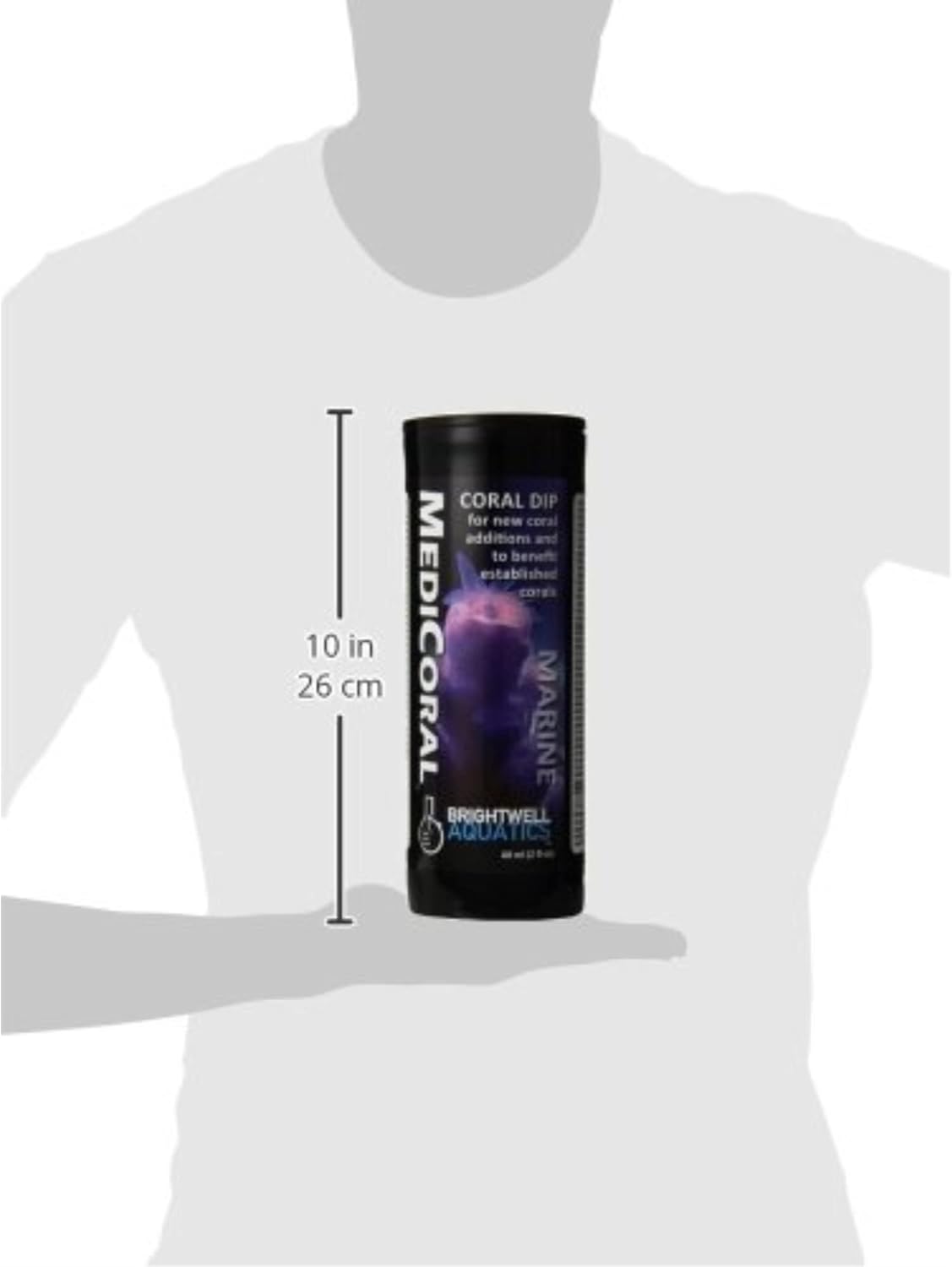 Brightwell Aquatics MediCoral Coral Dip for Stony Soft Leather Polyp Corals Prepares New Additions Reduces Tissue Degradation in Reef Aquariums, 60 ml