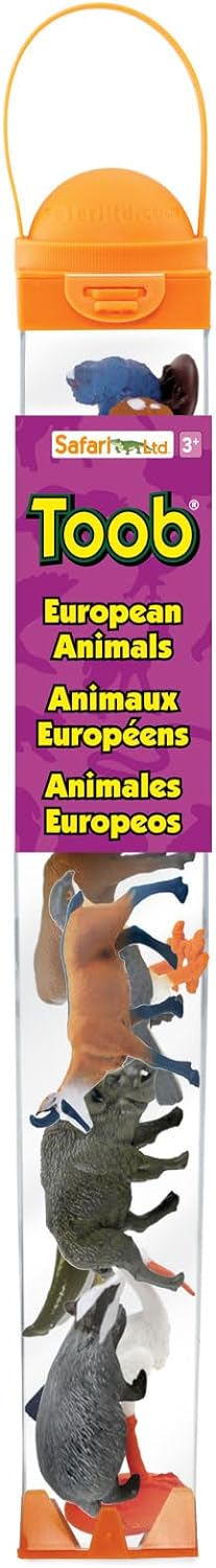 Safari Ltd. Set of 9 European Animal Toy Figures | TOOB Collection | Non-Toxic and BPA Free | Toy Animals | Suitable for Ages 3 and Up