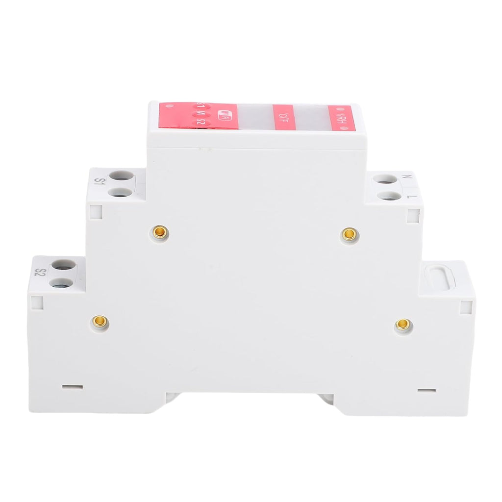 POCREATION Temperature Humidity Controller, WiFi Enabled 16A DIN Rail Mount Sensor for Breeding Farms and Incubators