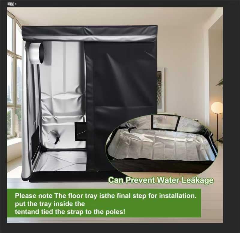 Planting Tent 59 "x48 x24 high reflectivity Indoor Planting Room for Planting Fruits, Flowers and Vegetables with Detachable Waterproof Floor Tray.