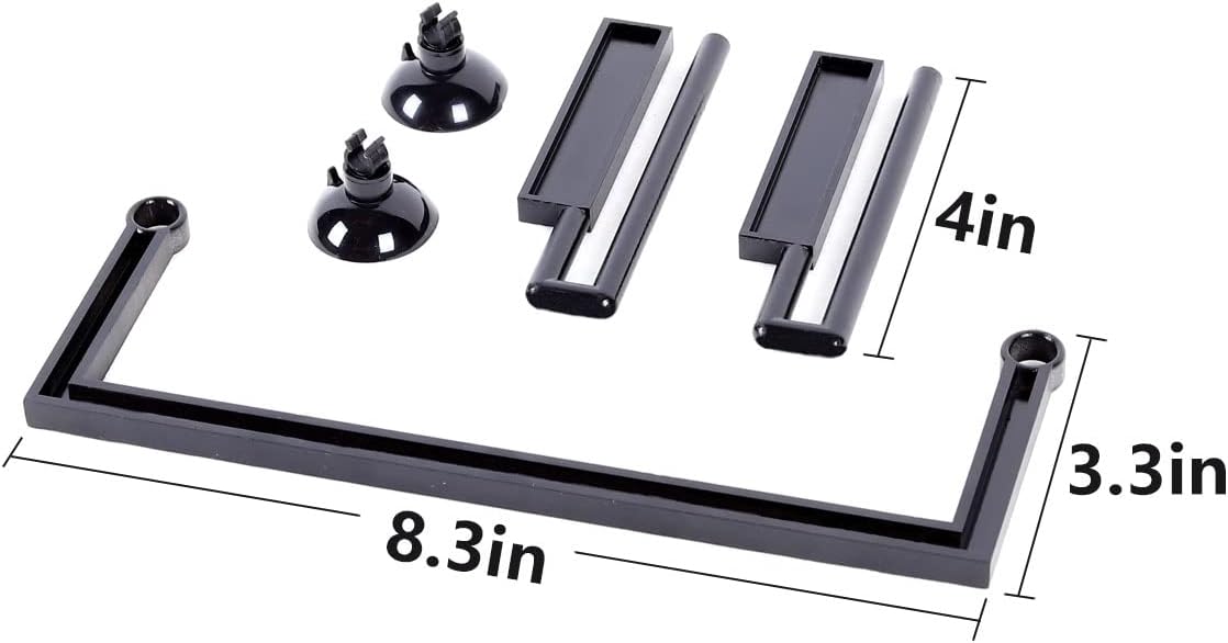 Aquarium Floating Plant Corral, Intercepting Floating Plants from Filters and Heaters, Adjustable Height with Water Level, Can Be Used to Framed and Frameless Aquariums. (Style 2)