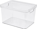Frameless Clear Aquarium, Plastic Storage Bins, 360 Degree Visibility DIY Decoration Clear Rimless Aquarium Tank with Handle for Household