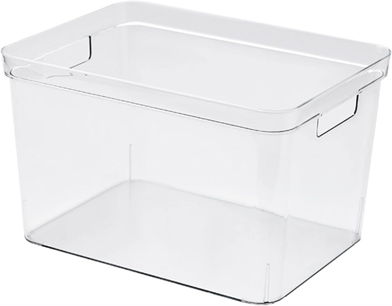 Frameless Clear Aquarium, Plastic Storage Bins, 360 Degree Visibility DIY Decoration Clear Rimless Aquarium Tank with Handle for Household