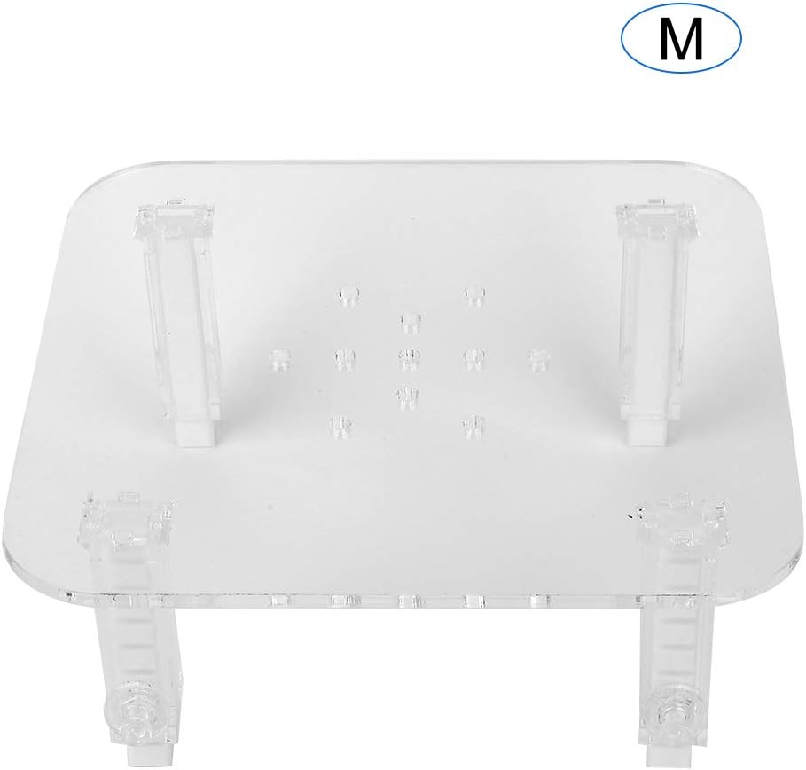 Hapivida Protein Skimmer Stand, Transparent Protein Separator Bracket Adjustable Height Acrylic Protein Skimmer Bracket Protein Separator Heightening Accessories for Aquarium Fish Tank