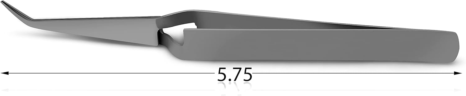 Splinter Forceps - Fine Point - Tweezers Stainless Steel Straight & Curved (Forign Object 4 pcs set)