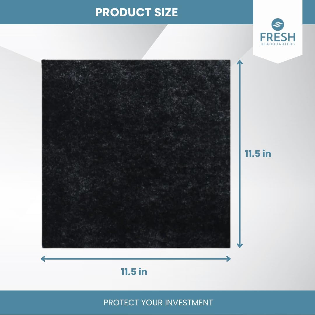2-Pack Activated Carbon Charcoal Filters For Range Hood - Premium 11.5" x 11.5" Range Hood Filter Replacement for Zephyr Models - For Superior Air Filtration and Home Improvement