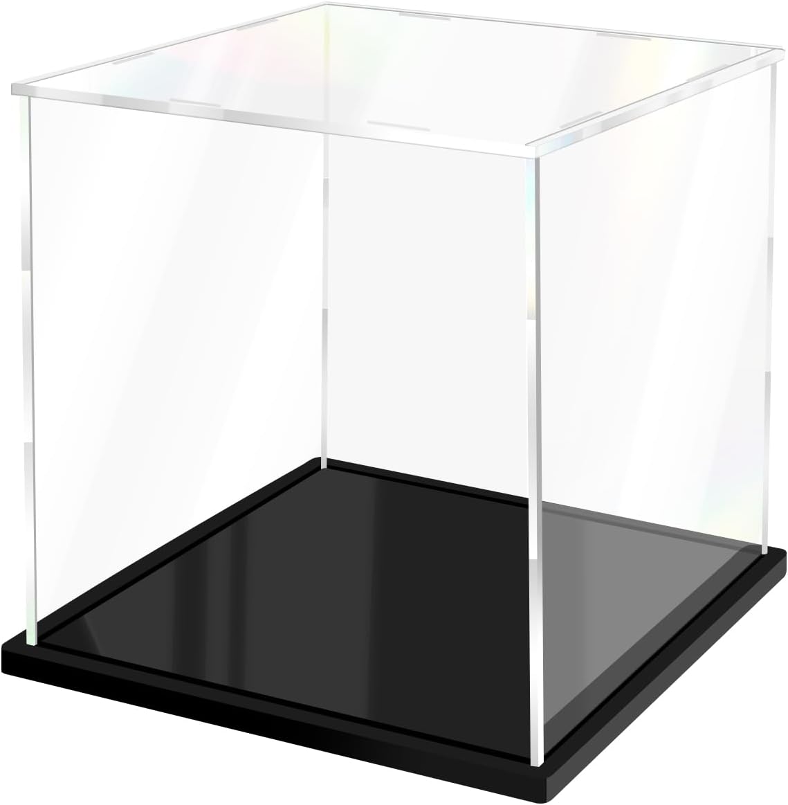 Acrylic Display Case for Collectibles Assemble Clear Acrylic Boxes for Display Thickened Glass Case for Lego Figures Doll Hobby Toys (11x11x11 inch; 28x28x28 cm)