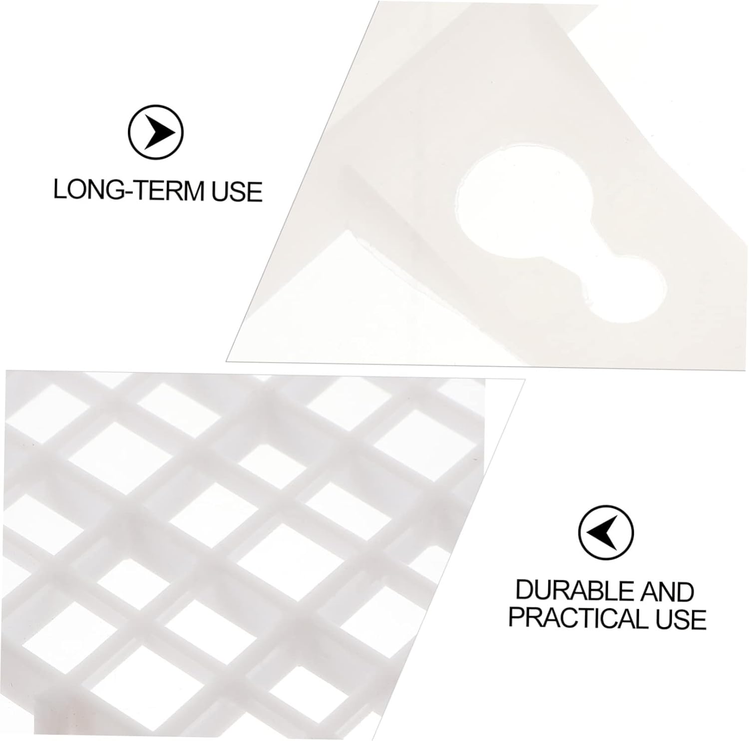 POPETPOP Fish Tank Dividers Aquarium Grid Mesh Isolation Panel for Breeding PVC Material