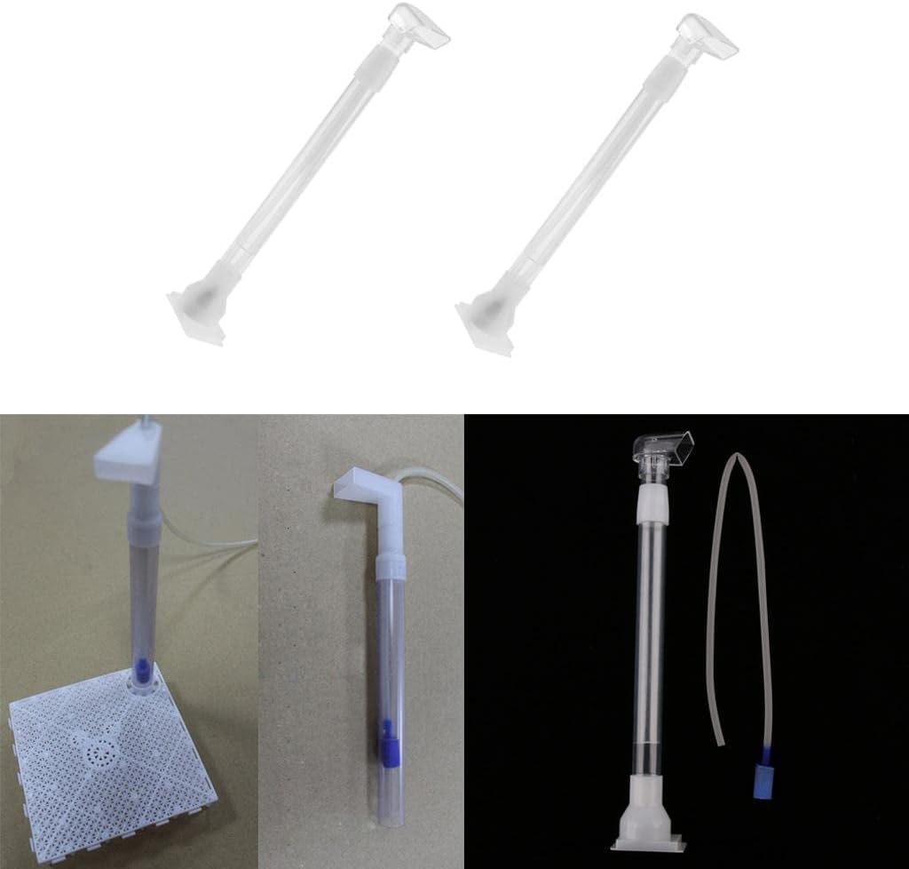 homozy 2 Pcs Undergravel Filter – Aquarium Filter Plate System Fish Tank Pond Water Tube