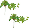 2pcs Artificial Succulent Plants, Realistic Large Fake Succulents, Artificial Hanging Ornaments for Decor