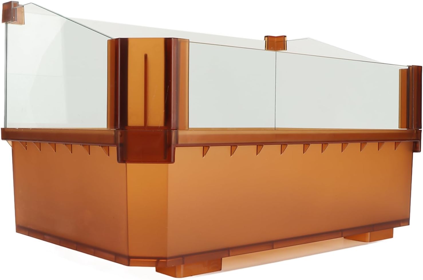 Glass Turtle Tank Aquarium, Thickened Clear Visible Turtle Habitat, Anti Escape Design with Easy Cleaning for Aquatic Turtles, Fish, Tortoises, Includes Scraper and Snap Joints