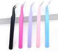 5 Pcs Stainless Steel Curved Craft Tweezers, Multipurpose Curved Tip Craft Tweezers for Intricate Projects, Scrapbooking, Cardmaking, Stickers, Dried Flowers, etc.