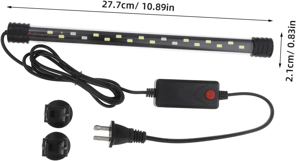 Yardwe Submersible Led Aquarium Light for Betta Fish and Freshwater Tanks Clip Grow Light Strips Color Saturation and Brightness for Stunning Aquatic Displays