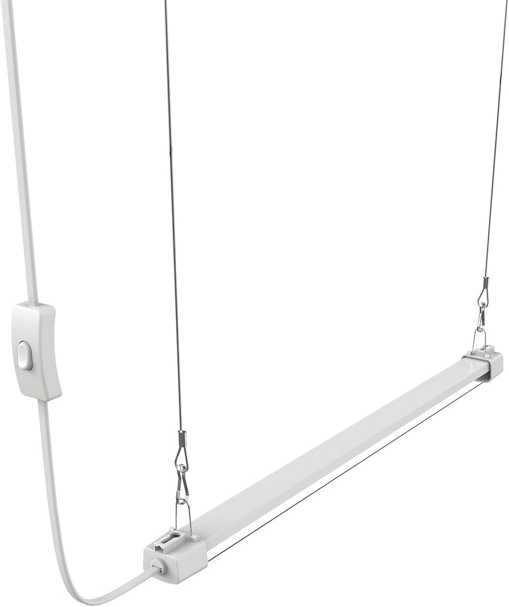 LED Grow Light 2FT Full Spectrum Compact Linkable Lighting Fixture for Indoor Greenhouse Year Round Plant Seedlings, Essential Grow Slim Hanging Suspended Strip