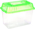 Betta Fish Tank LED Fish Tank Plastic Aquarium Gallon Fish Bowl Small Betta Tank Fish Box with Portable Goldfish Bowl Frog Suite Travel Green Portable Fish Tank Travel