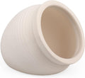Fish Tank Ceramic Clay Pot for Hiding, Betta Fish Goldfish Hideout Aquarium Decorations, White