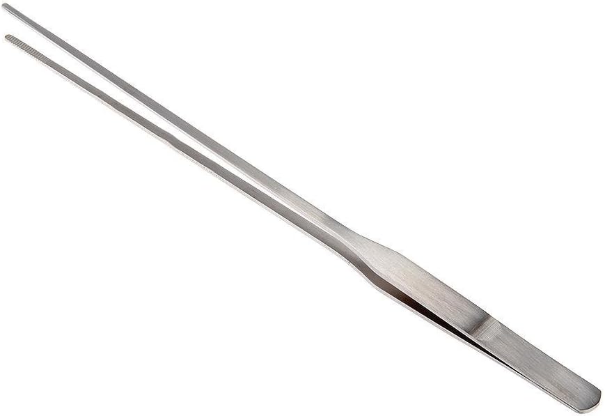 FEITA Extra-Long 15-Inch Tweezer Stainless Steel Straight for Aquarium Fishtank Aquascaping Tools, Mega Reptile Feeding Tongs