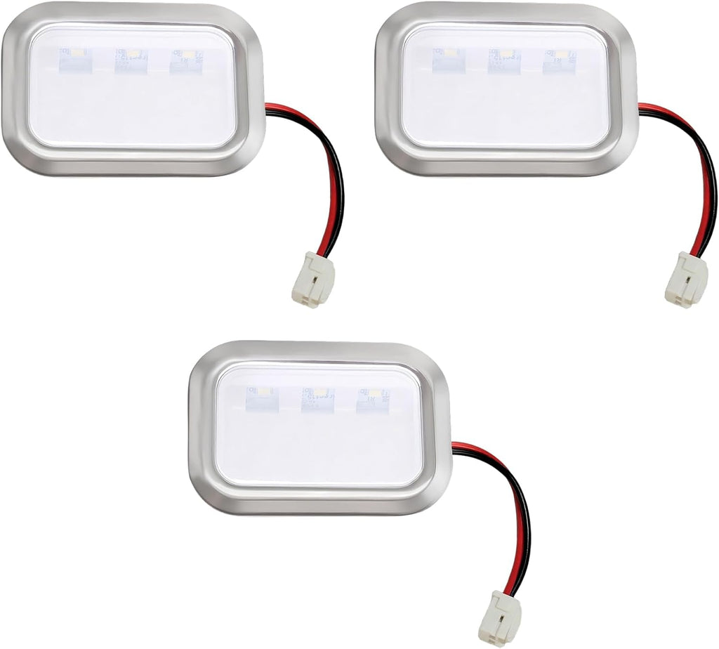 W11484836 W11229041 Refrigerator LED Light Compatible with Whirlpool Kitchen Aid LED Module Replacement AP6990553 PS16221127 EAP16221127 (3PC)
