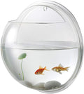 Alipis Fish Tank Wall Mounted Acrylic Fish Bowl Fish Bubble Betta Fish Tank, Wall Hanging Plant Terrarium Hydroponic Pot for Air Plant Aq