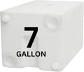 7 Gallon RV Fresh Water Tank, Potable Water Storage Tank for Drinking, Cooking, Cleaning, Showering, for Campers, Trailers, Motorhomes, RVs, Cube Shape, 17.5" x 11" x 10" (WT-5600)