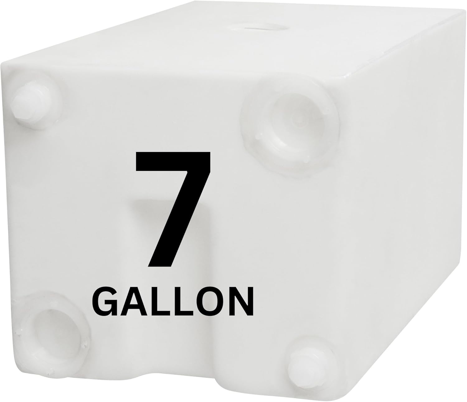 7 Gallon RV Fresh Water Tank, Potable Water Storage Tank for Drinking, Cooking, Cleaning, Showering, for Campers, Trailers, Motorhomes, RVs, Cube Shape, 17.5" x 11" x 10" (WT-5600)