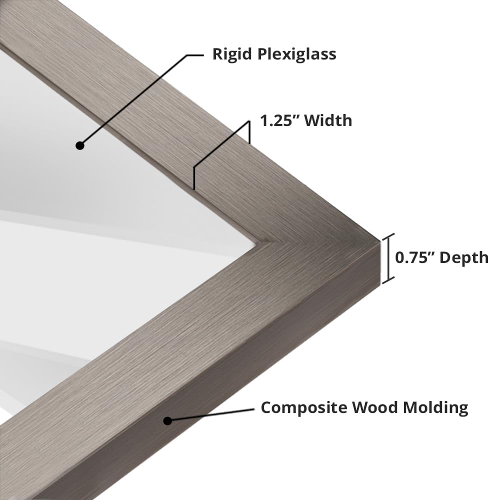 wallsthatspeak 24x33 Stainless Picture Frame for Puzzles Posters Photos or Artwork