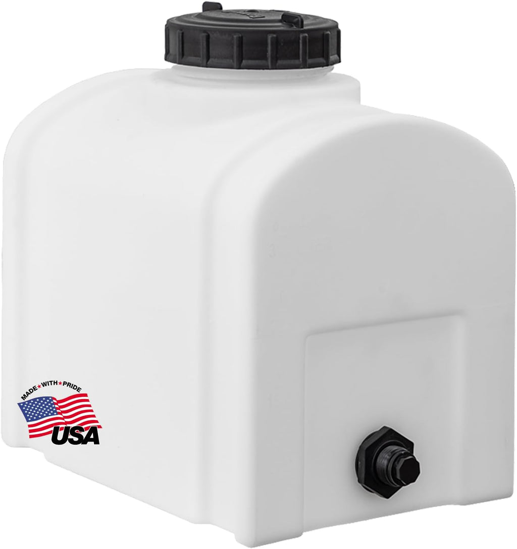RomoTech 82123879 Polyethylene Domed Reservoir Water Tank, 8 gallon, Made In The USA Poly Tank For Water and Non-Flammable Liquids, Rust and Corrosion Proof